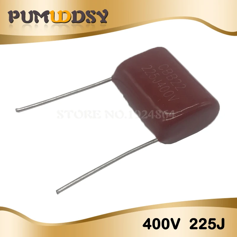 

10 шт. 400V225J 2,2 мкФ шаг 20M 225J400V 225 400V 2200PF CBB полипропиленовый пленочный конденсатор