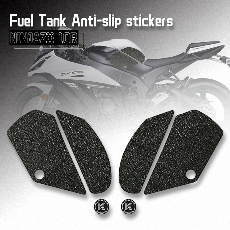 

Motorcycle Anti Slip Decal Side Knee Traction Pad Waterproof Protector Sticker For NINJA ZX-10R NINJA ZX10R ABS NINJA ZX 10R/ABS