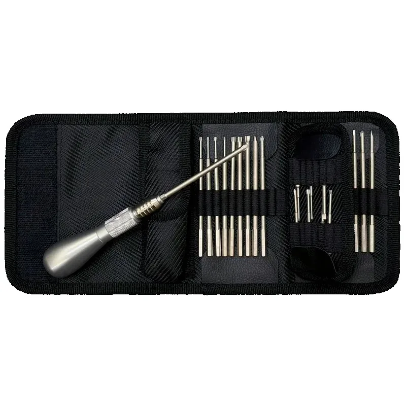 2024 NANCH Manual Screwdriver Set for Fishing Gear Repair with Magnetic, Precision Double Tip Bits