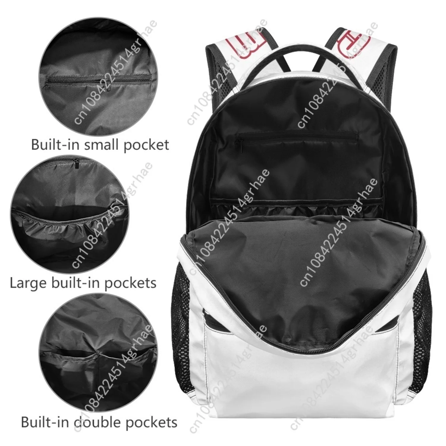 Bohemian Mandala Floral Print All-over Print Student Backpack Suitable for Travel and Camping Lightweight, and Easy To Clean - view 5
