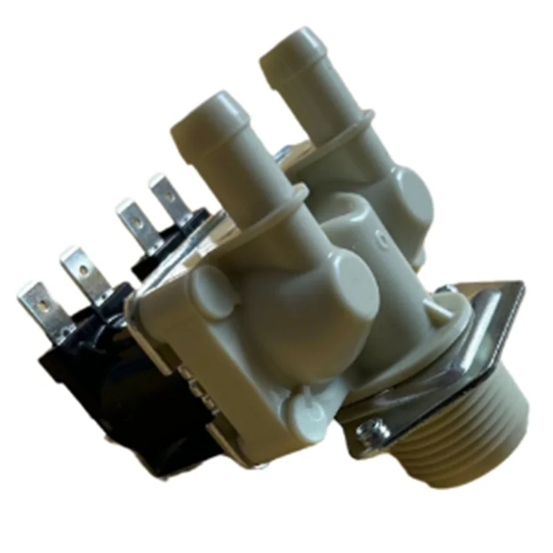 ABFU-صمام الملف اللولبي 1 في 2 خارج للغسالة مكانس كهربائية للكنس للأجهزة المنزلية الأوتوماتيكية صمام مدخل المياه مع المسمار #6