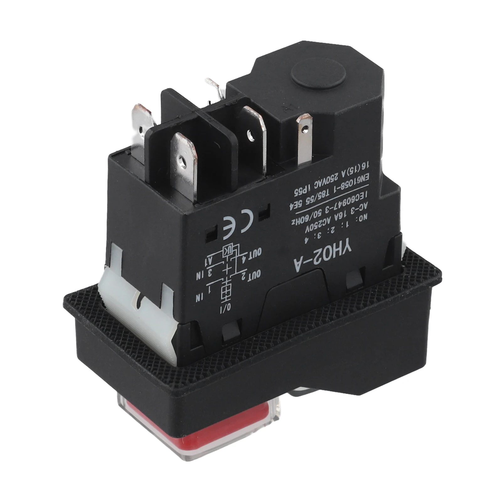 Machine Tools Safety Component 4 5Pin Switch Waterproof Button Industrial Applications Operating Cycle 500,000