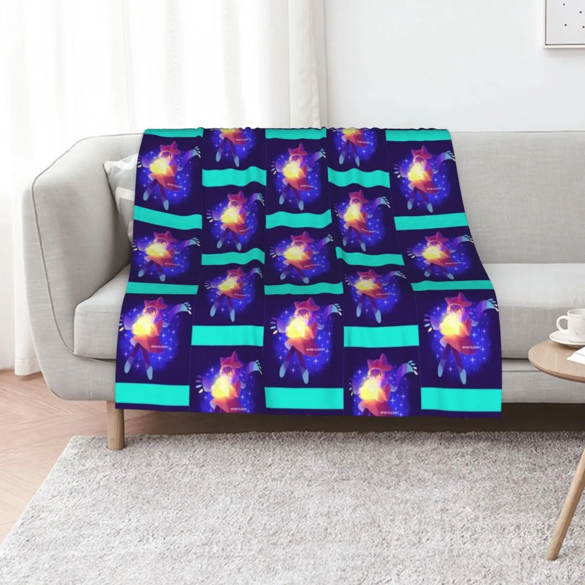 oneshot niko cute Throw Blanket Soft Plaid wednesday Bed Fashionable decorative Cute Picnic Blankets