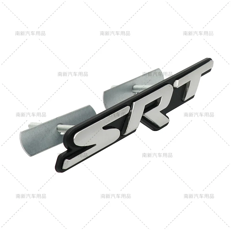 3D Metal SRT Grill Badge Emblem Car Stickers For Dodge Charger Ram Viper Magnum Caliber Journey Car Styling Auto Accessories