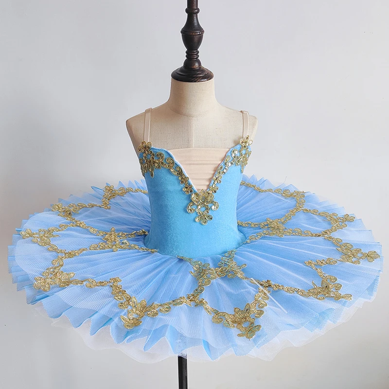 Tutu di balletto professionale Pancake Tutu Ballerina Abito da festa Adulto Donna Bambino Bambini Costume da ballo per balletto