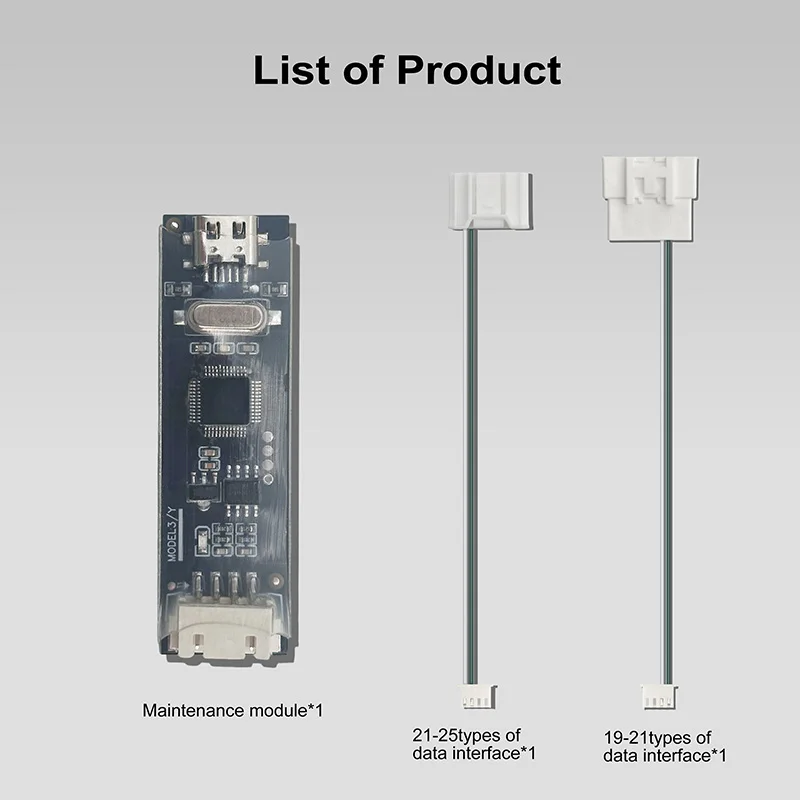 For Tesla Maintenance Module USB&CAN Plug-and-Play, Fully Compatible 2019+ Model 3/Y All Vers V12, for Diagnosis & Calibration