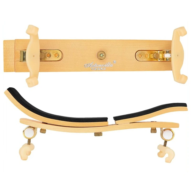 4/4 Violin Shoulder Rest Wooden Adjustable Violin Shoulder Stand Stable Support Shoulders Pad Stringed Instruments Accessories