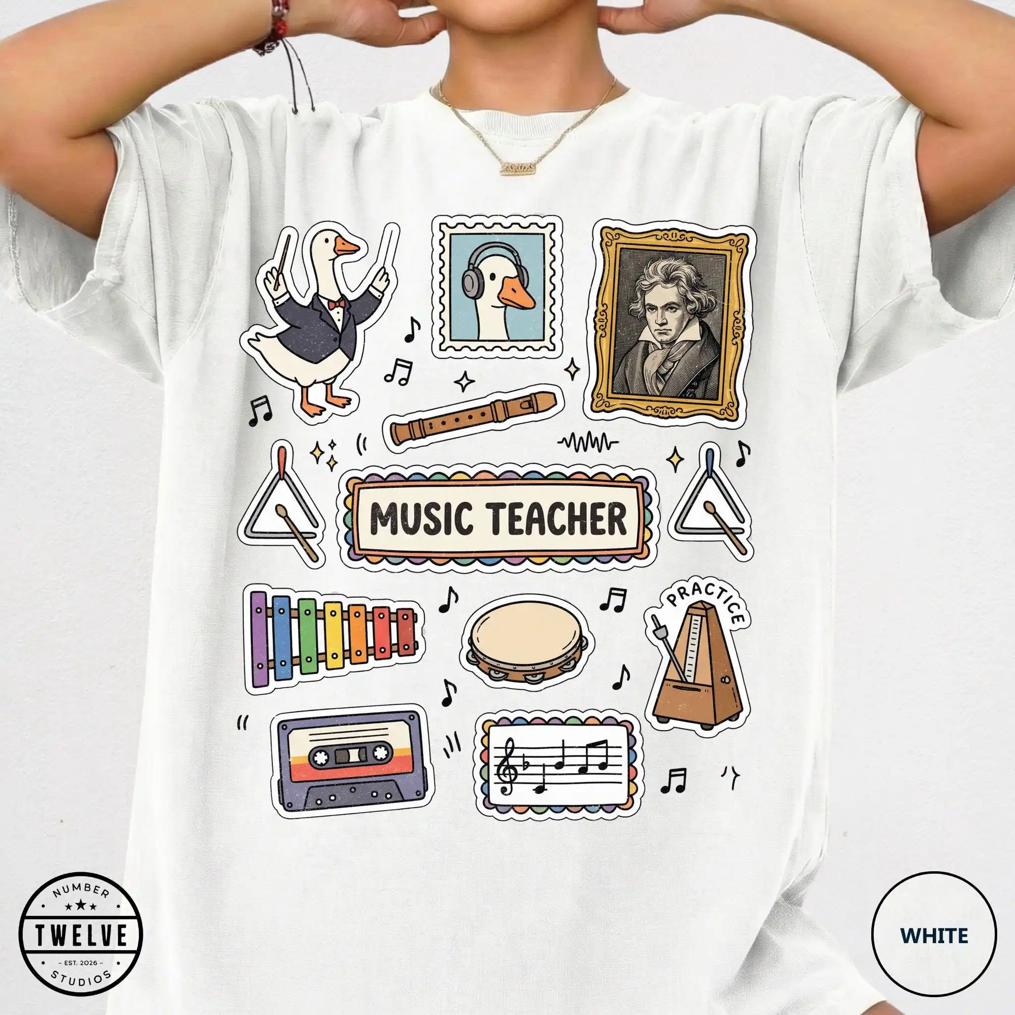 Music Teacher Shirt, Band Director  Choir Teacher Tee, Back To School Elementary Music Teacher Appreciation Gift T-shirt