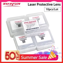 10PCS Laser Lens Protective Windows 37x7 27.9x4.1 for Raytools Precitec WSX Fiber Powerful Cutting Machine Head Part Tool 1064nm