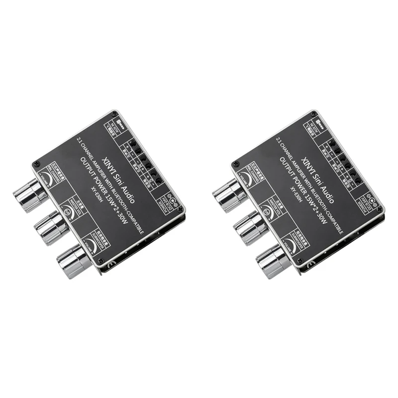 

2X XY-E30H 2.1 Channel Bluetooth Audio Power Amplifier Board Module High And Low Bass Subwoofer App