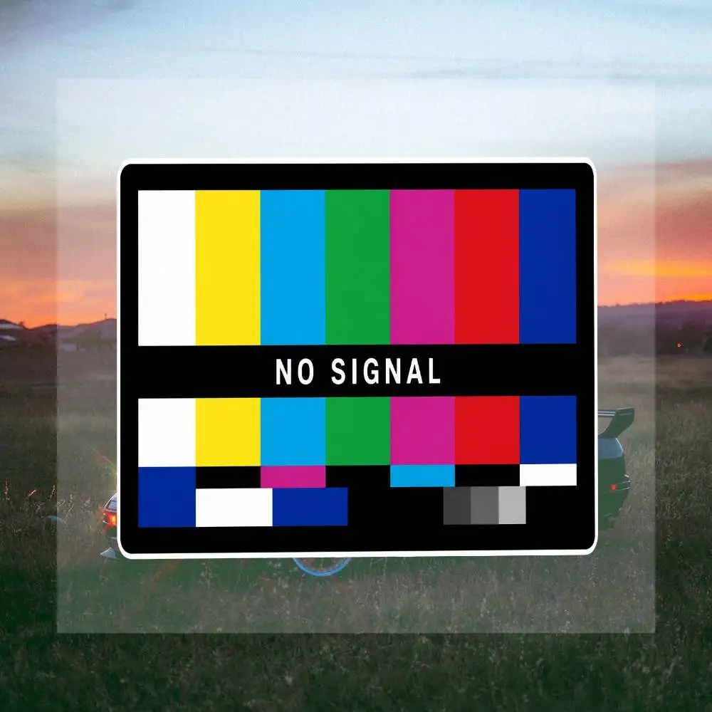 No Signal Tests  Cool Sticker Collection Graffiti Style Waterproof Decal Pack For Laptop Phone Motorcycle Helmet DIY Decoration