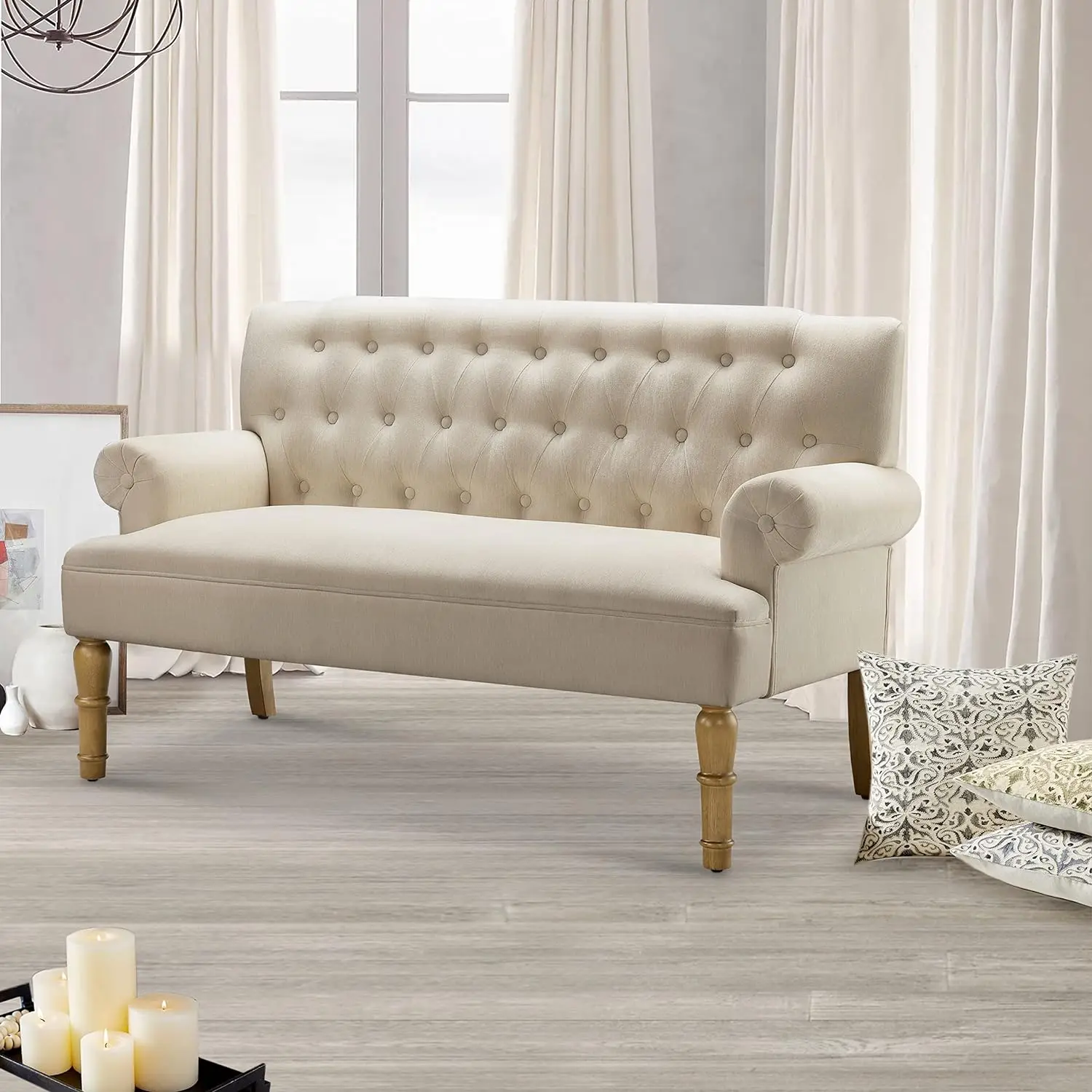 

Rosevera Hermosa para Sala Love Seats Furniture Sofa in a Box Long Couches for Living Room Settee Loveseat, Standard,