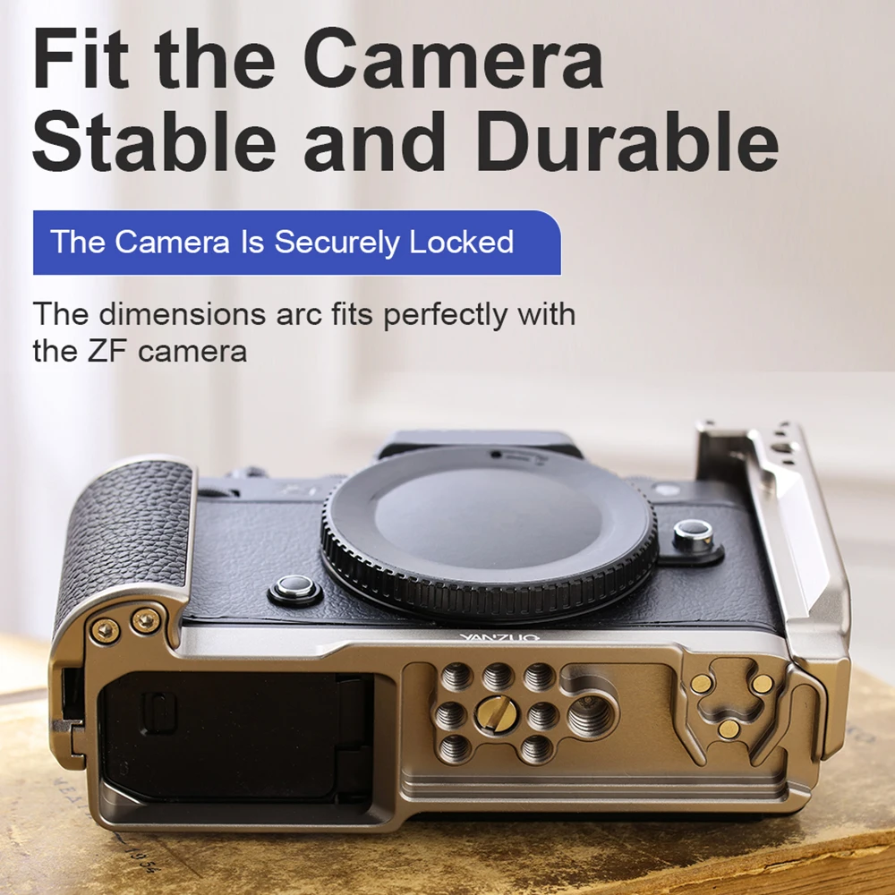 YANZUO Quick Release Rabbit Cage ZF Camera Modular Cage with Aka Plate Kit for Nikon ZF Aluminum Stabilizer Protective Frame - Image 3