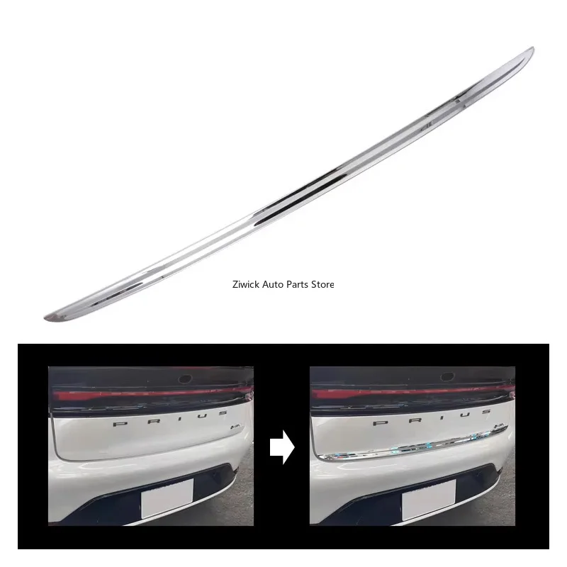 

High Quality Stainless Steel Chrome Car Styling External Accessories 1 PCS Rear Gate Trim for Toyota Prius 60 2023