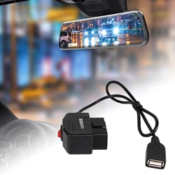 OBD Hardwire Set USB Cable USB Female Adapter 24Hours Parking Two Mode 20cm Wire Accessory Parts for cam