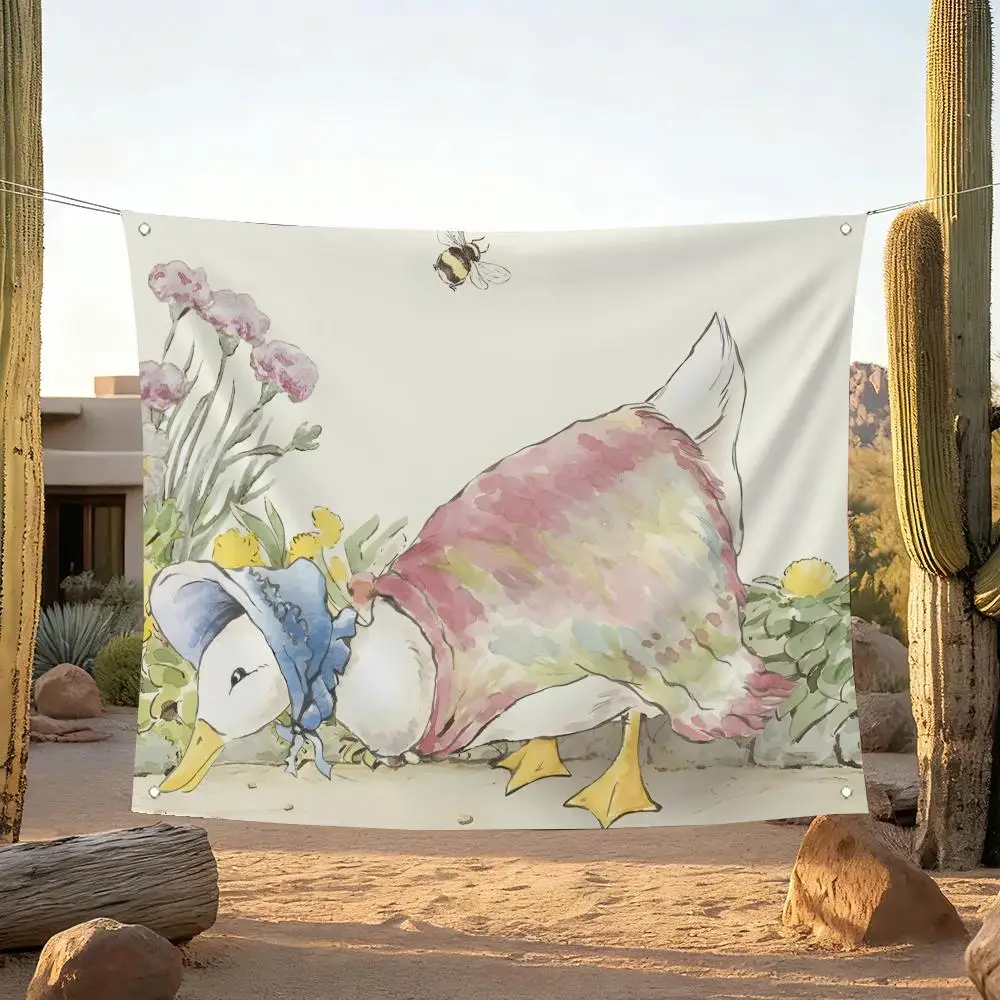 Flags Home Yard & Garden Decor Banner - Indoor Outdoor Wall Hanging Flag P-Peter Rabbits