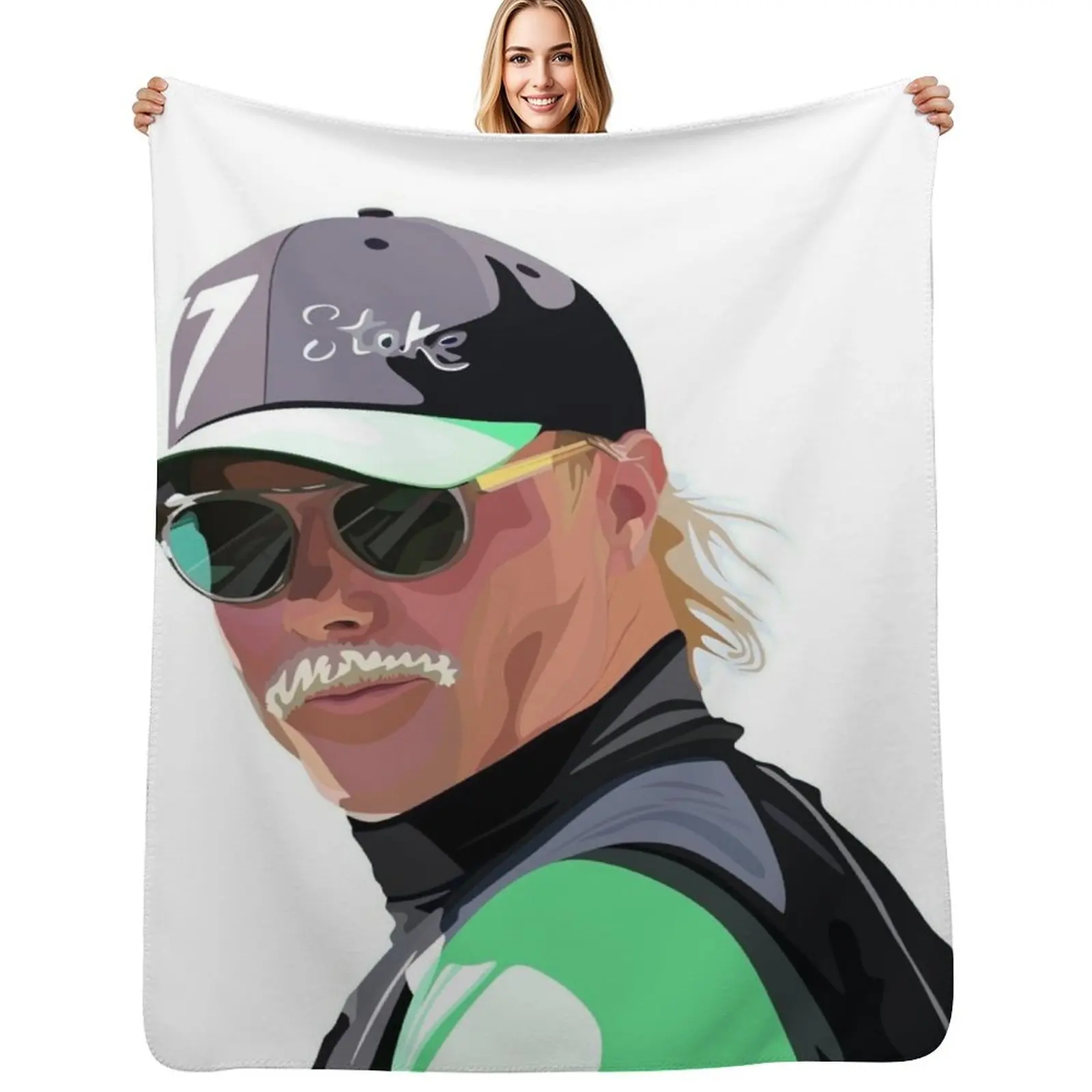 

Bottas Moustache Throw Blanket bed plaid For Decorative Sofa Luxury Plaid Blankets