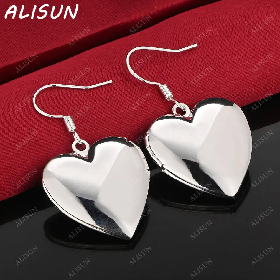 

ALISUN 925 Sterling Silver Hearts Earrings Drop Earrings Anniversary Gift Popular Wild Fashion Romantic Jewelry