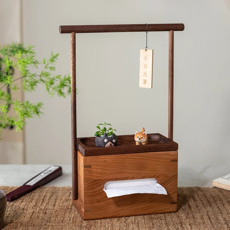 

Новая коробка для салфеток из цельного дерева в китайском стиле с боковой выдвижной гостиной, обеденный стол, чайная комната, салфетка для проживания в семье, чайный столик, декоративный дзен