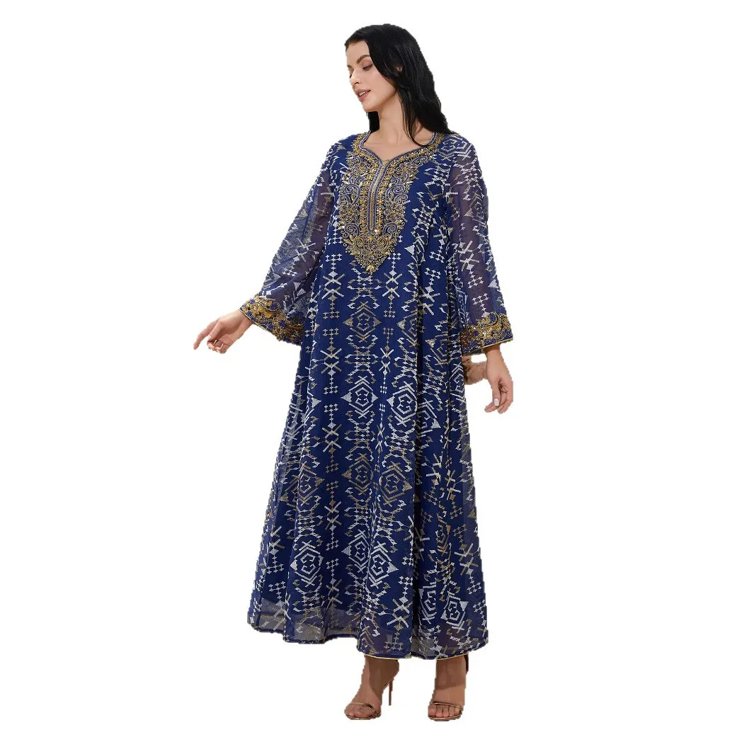 

Party Dress Women Abaya Sequins Jalabiya Eid Muslim Morocco Kaftan Elegant Caftan Long Dresses Dubai Arab Robe 2026 Ramadan