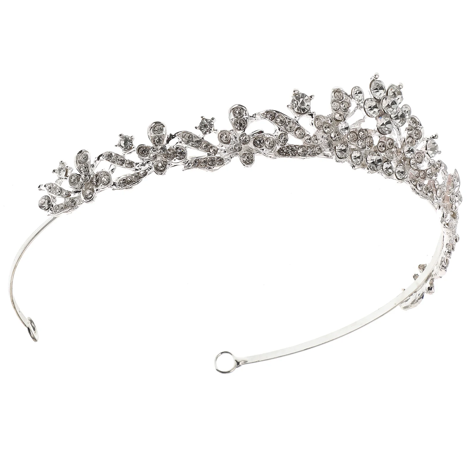 

Tiara Headpiece Elegant Headband Crystal Hairband Bridal Loop Wedding Baby Gowns