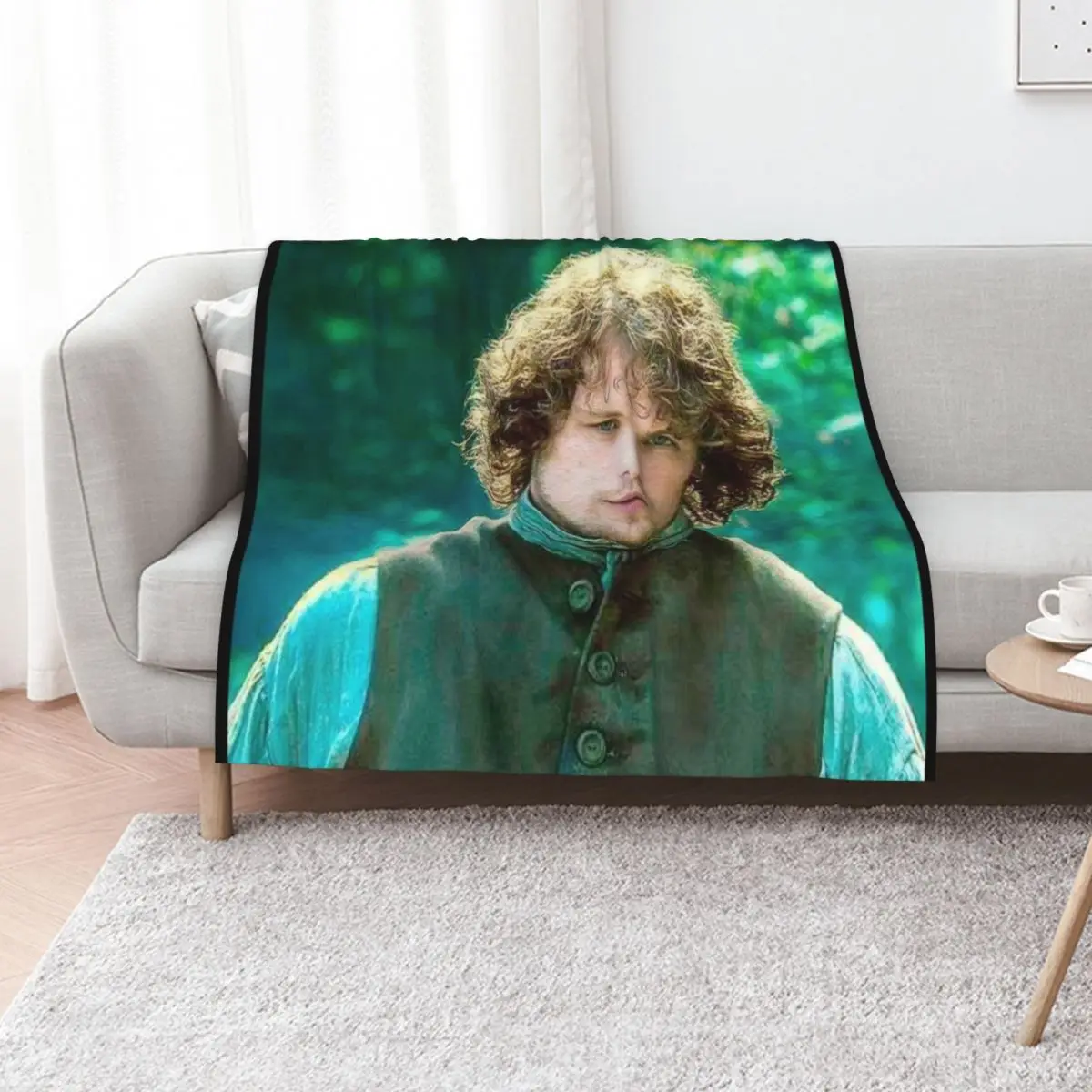 Sam Heughan Throw Blanket Thermals For Travel valentine gift ideas Luxury Brand warm winter Shaggy Large Blankets