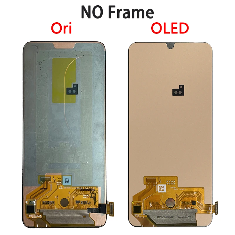 Super AMOLED A90 Screen For Samsung  A80 LCD A805 A805F A805F/DS A8050 display With Frame Touch Screen Digitizer Assembly