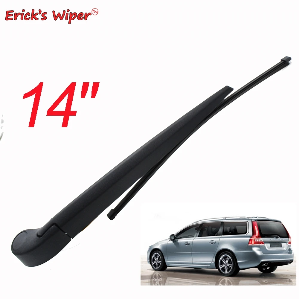 

Erick's Wiper 14" Rear Wiper Blade & Arm Set Kit For Volvo V70 XC70 MK3 2007 - 2016 Windshield Windscreen Tailgate Window Brush