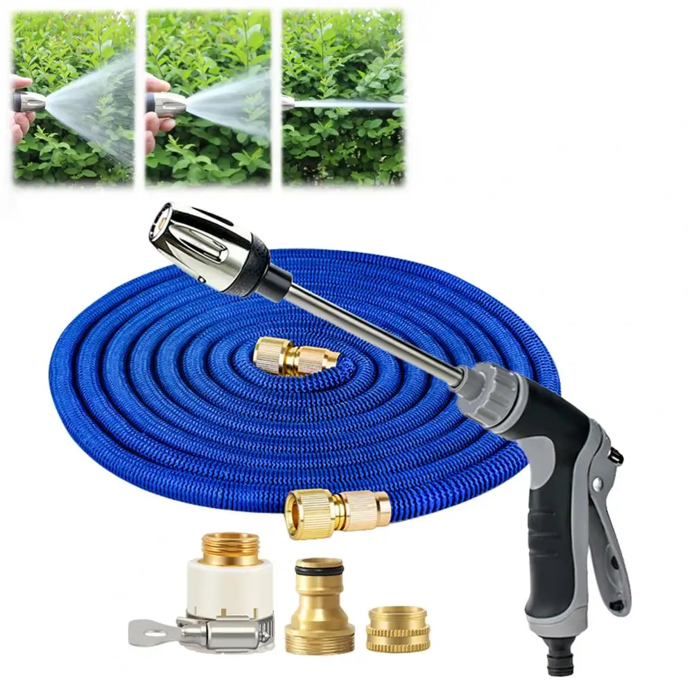 High Pressure Water Gun Expandable Washing Spray Hose Nozzle Garden Watering Pistol Yard Car Outdoor Irrigation Cleaner Tools ﻿