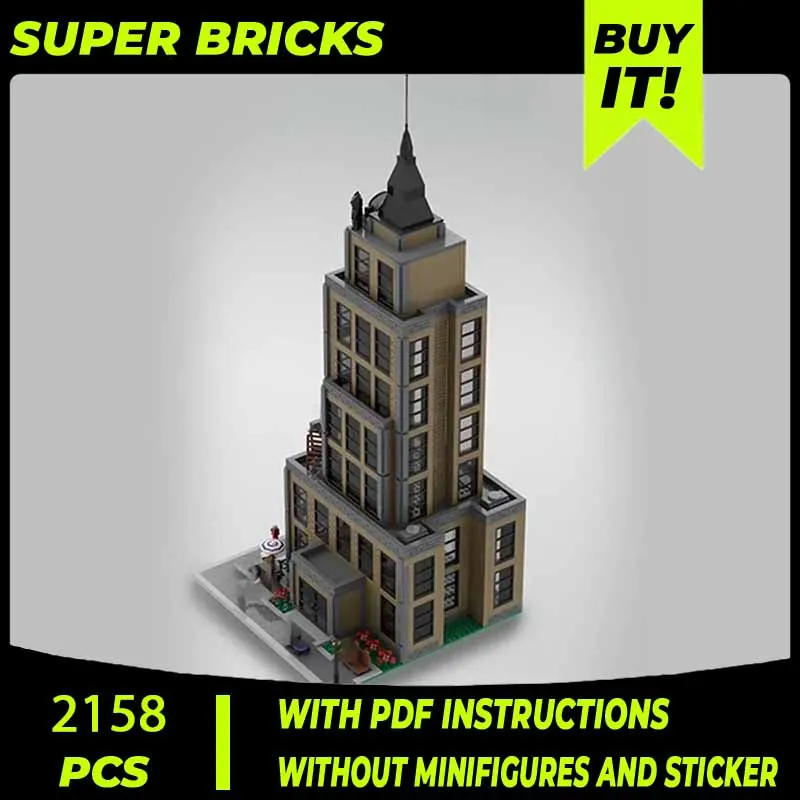 Hero Movie Model Moc Building Bricks Bat Signal On Emprie State Building Technology Blocks Gift Christmas Toys DIY Sets Assembly