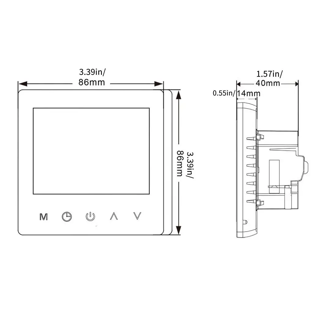 Smart Thermostat Accurate Adjustable Practical Thermostats Sensor Type 1