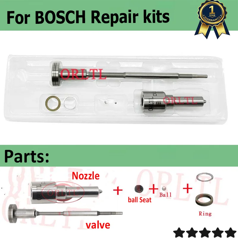 

ORLTL For 0445120397 0445120277 Diesel Nozzle DLLA151P2240 (0433172240) VALVE F 00R J02 035 Common Rail Injector Repair Kits