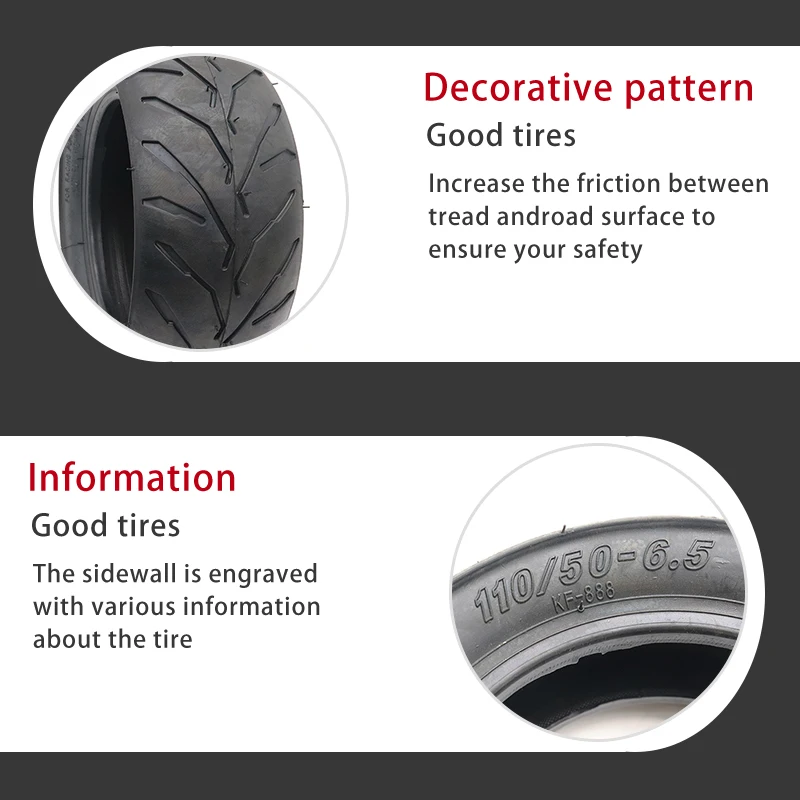 High quality tire 110/50-6 outer tire, rubber thickened and wear-resistant, suitable for inflatable tires on hand carts
