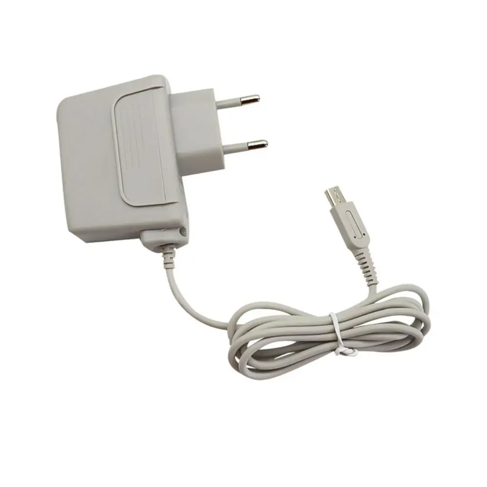 Fuente de alimentación para consola de juegos con enchufe europeo, protección contra sobrecorriente, Cable de carga portátil ABS Druable para Nintendo 3DS/2DS/NDSi/NDSILL