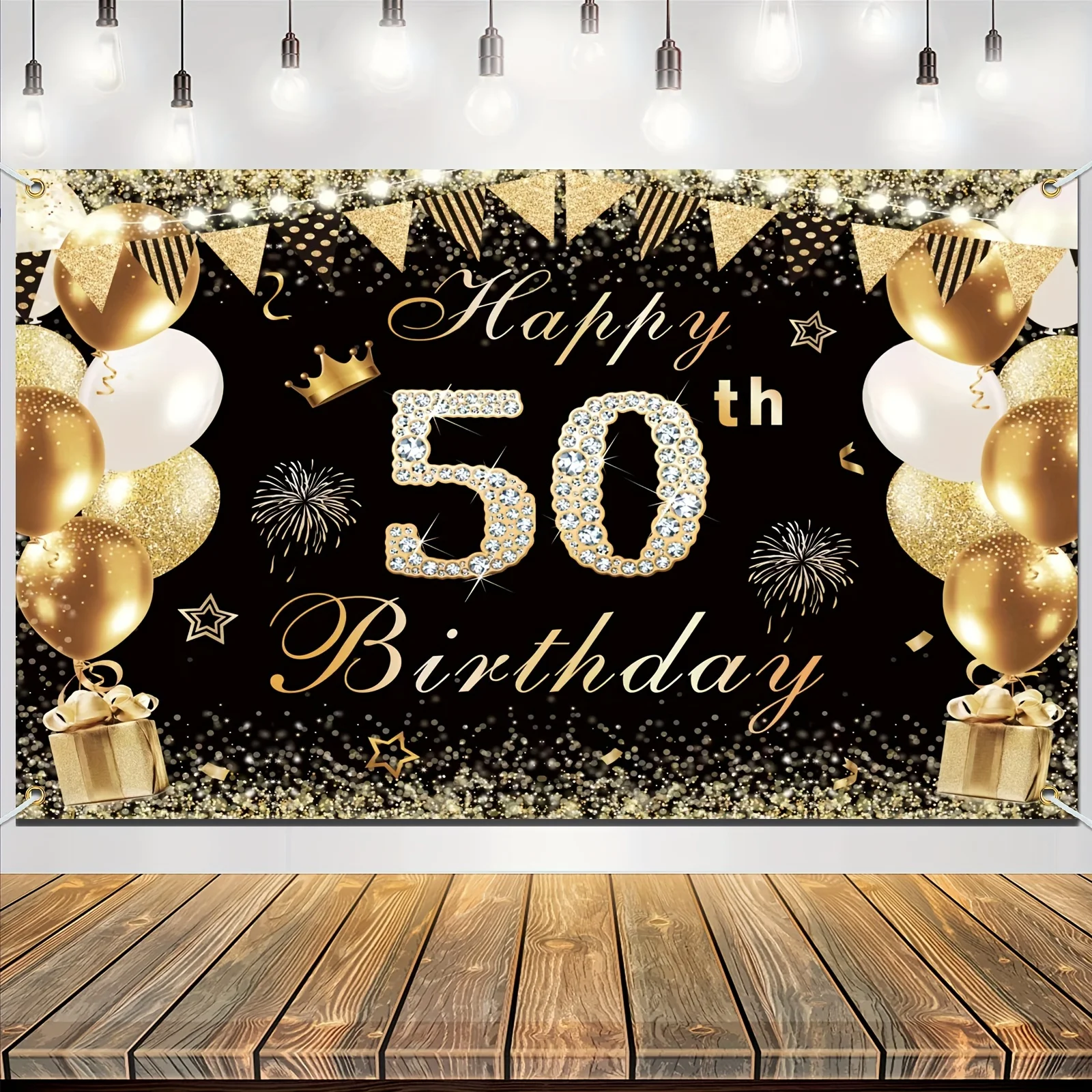 Herren 50. Geburtstag Dekorationen-alles Gute zum 50. Geburtstag Banner Dekorationen jubelt 50. Jubiläum Geburtstags feier Dekorationen
