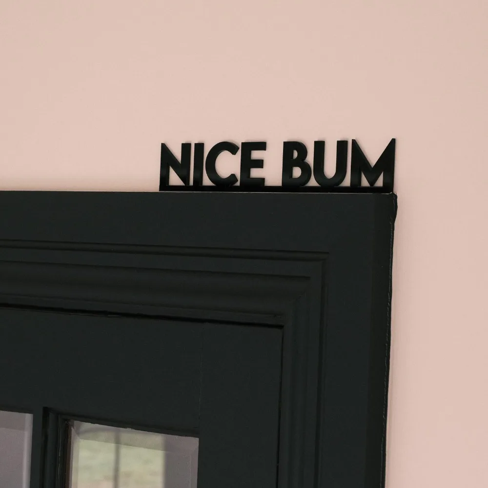 Acrylic Funny Bathroom Door Topper Sign Wall Art Home Decor Shelf Decor Body Positive Restroom