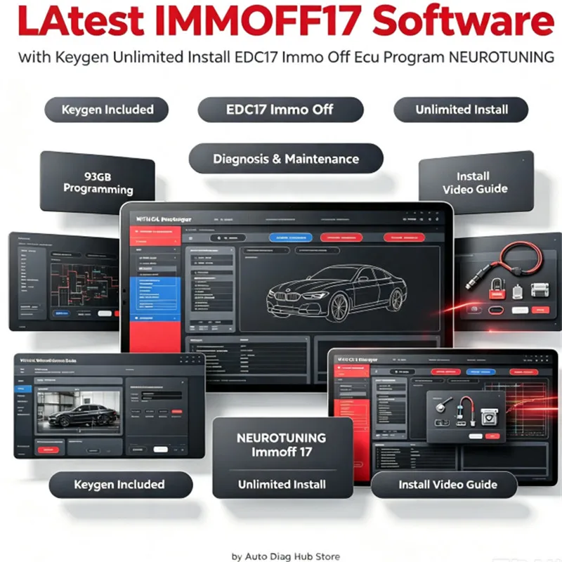 Lastest IMMOFF17 Software with Keygen Unlimited install EDC17 Immo Off Ecu Program NEUROTUNING Immoff 17 and install video guide