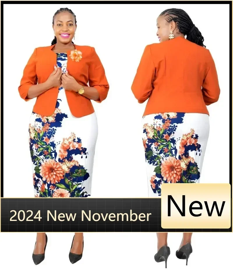 

Customized African Clothes 2XL-6XL Christmas African Dresses for Women Fall Winter Clothing Femme 2025 Coat + Print Bondycon Dre