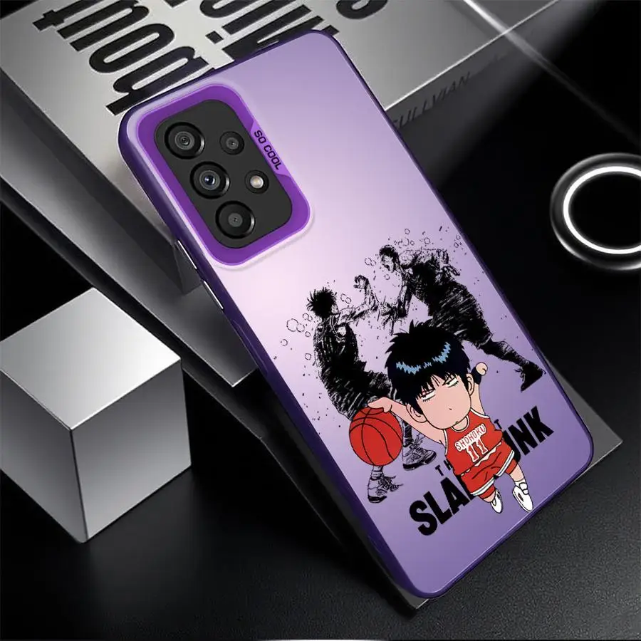Case for Samsung Galaxy A73 A72 A51 A56 A26 A36 A71 A52 A55 A35 A54 A53 Soft Cover Slams-Dunks Cool