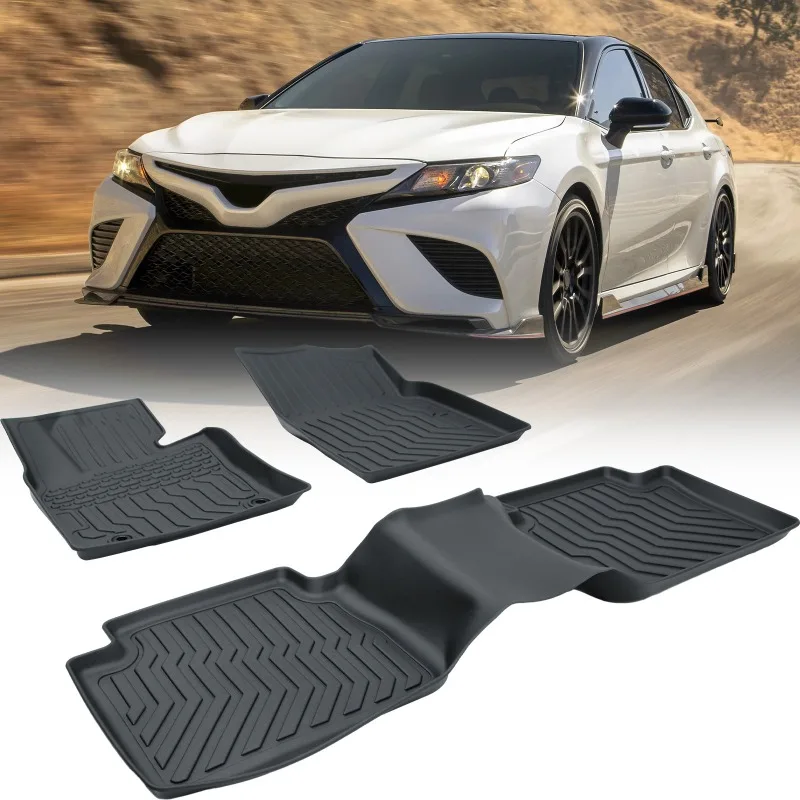 

US Car Floor Mats TPE Rubber For 18-23 Toyota Camry Cargo Liner Black All Weather