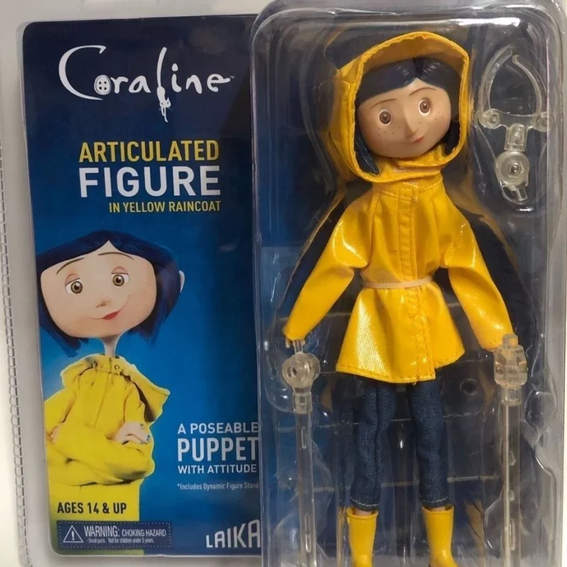 Coraline The Secret Door Figure Caroline Figure Neca Anime Figura Impermeabile Pvc 7 pollici Statua Modello Bambole Scrivania Regali di compleanno