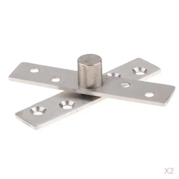 Heavy Duty Pivot Hinge Stainless Steel 360 Rotation Hidden Door Hinge Brushed Finish Hardware for Revolving Door