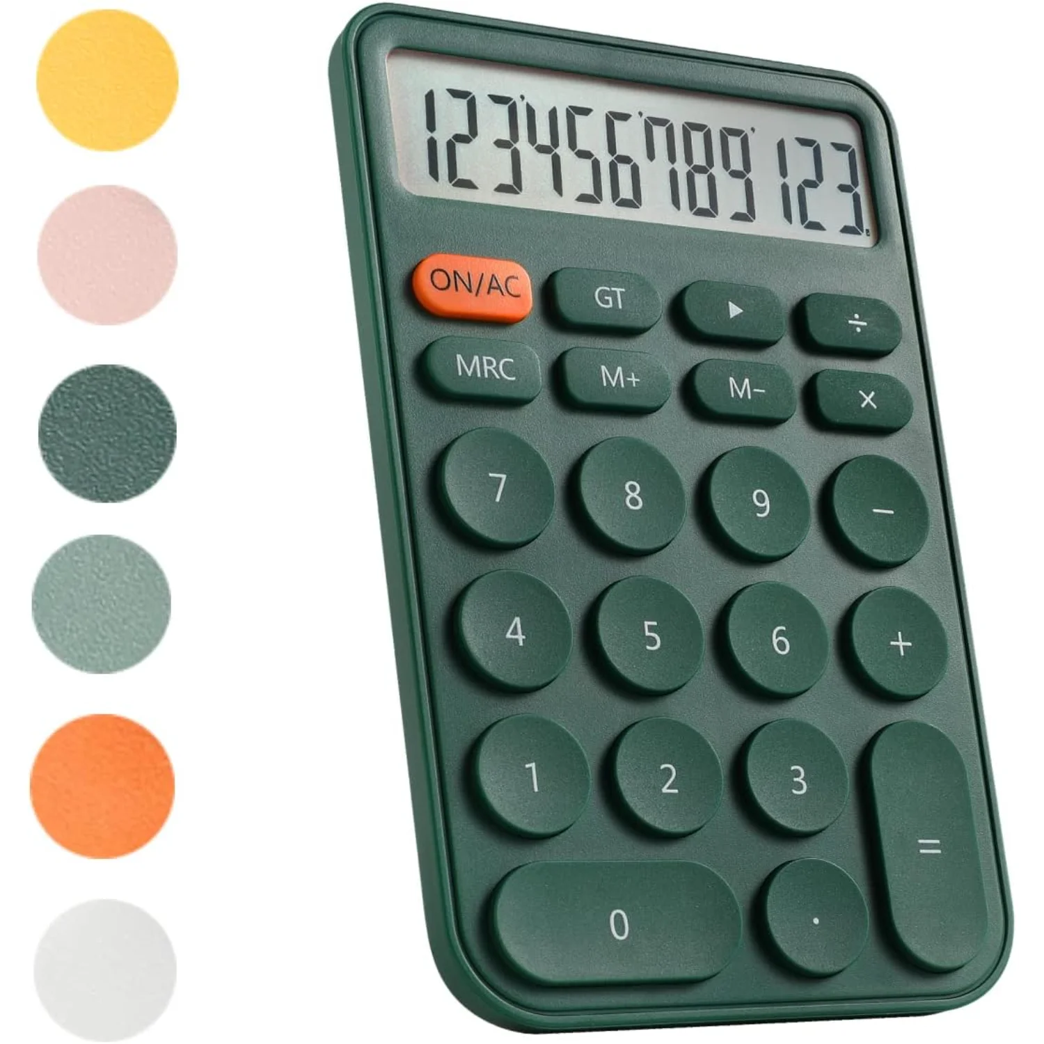 Standard Calculator 12 Digit with Large LCD Display and Big Buttons,Cute Calculator,Desktop Calculator for Office, , School (Gre