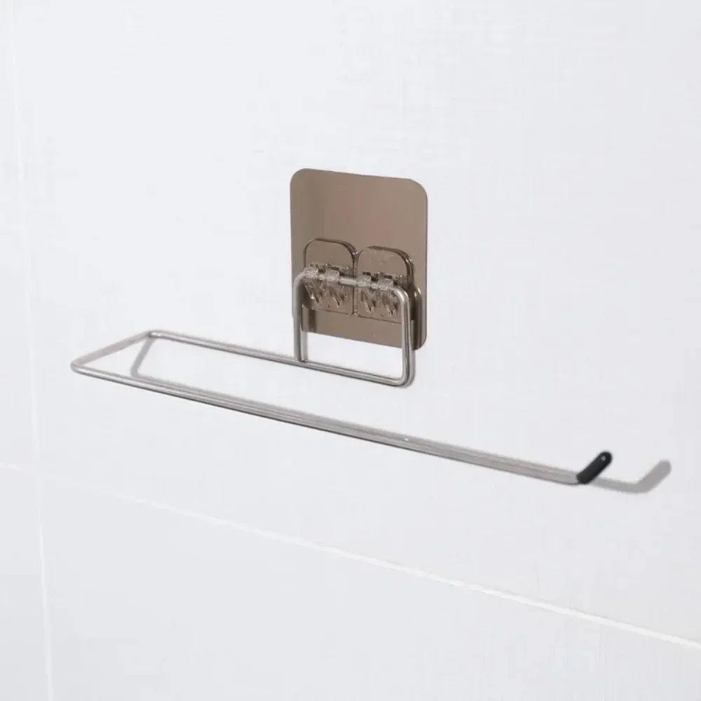 

New Kitchen Paper Towel Hanger Tissue Dispenser Roll Napkin Holder Adhesive Toilet Paper Rack Towel Cabinet Storage Accessories