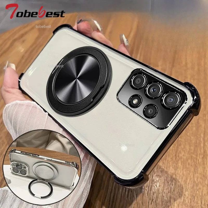360 Grad drehbare magnetische Halterung, stoßfeste Hülle für Samsung Galaxy A13 A23 A33 A53 A73 A12 A22 A32 A52 A52S 4G 5G Abdeckung