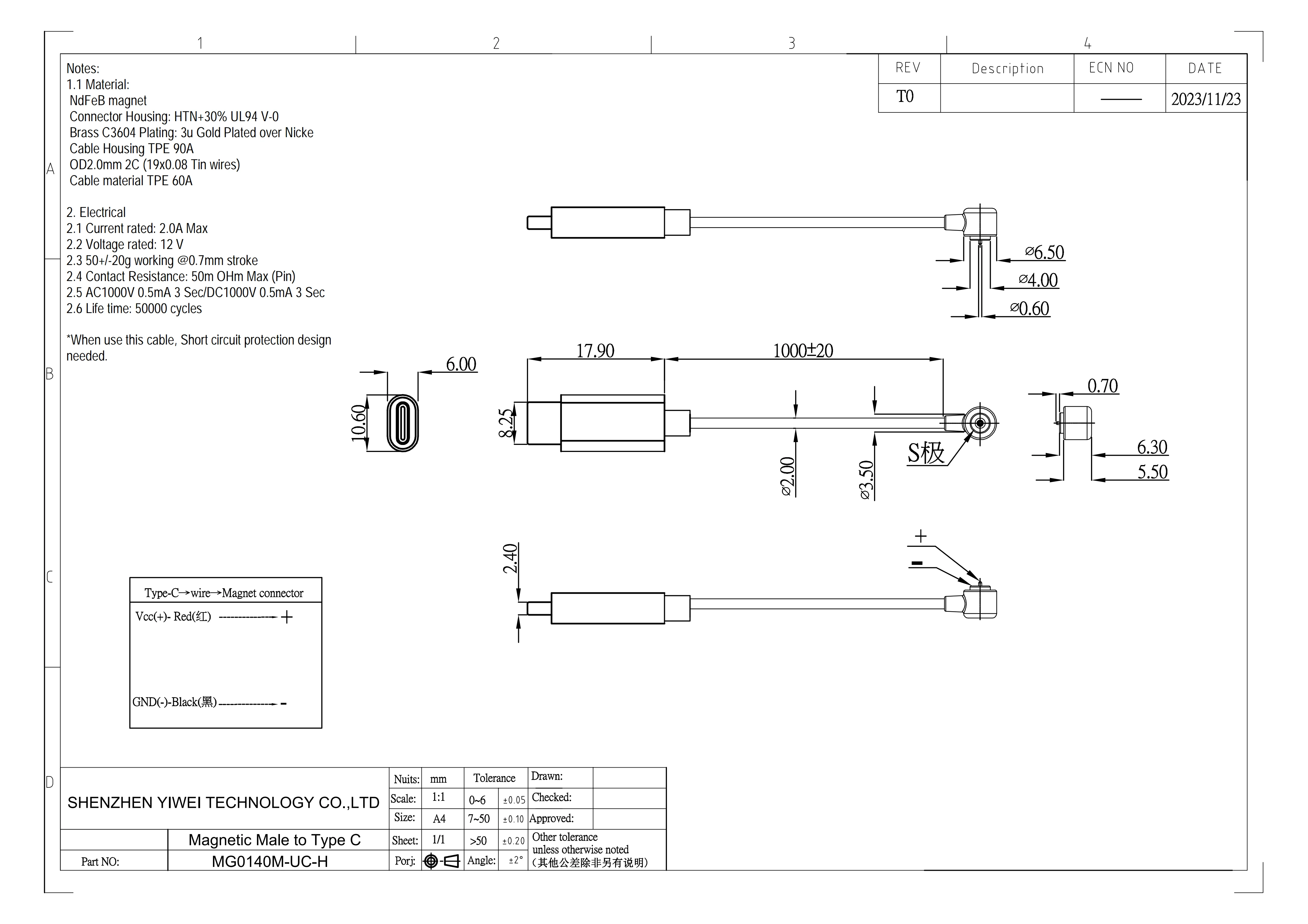 Magnetisches Pogo-Pin USB-C-Kabel Federbelasteter Typ-C 2 4 6 Positionen Steckverbinder Strom- und Datenübertragung für Smartwatch Schönheit & Gesundheit – Detail 12