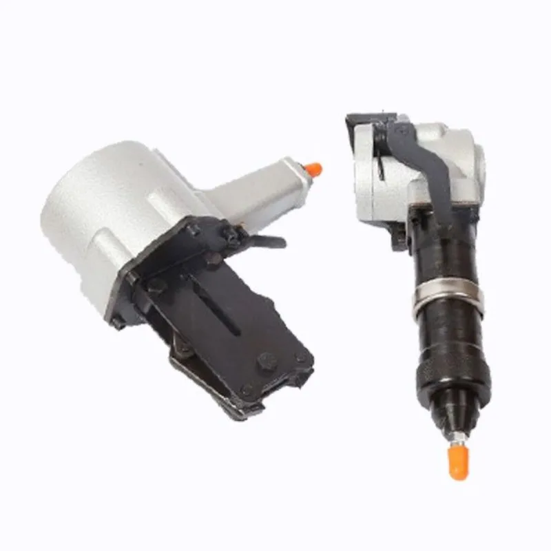 Split-Type Pneumatic Steel Strapping Tool, 19/25/32mm Steel Band Tensioner & Sealer, Separate Iron Strip Bundling Machine