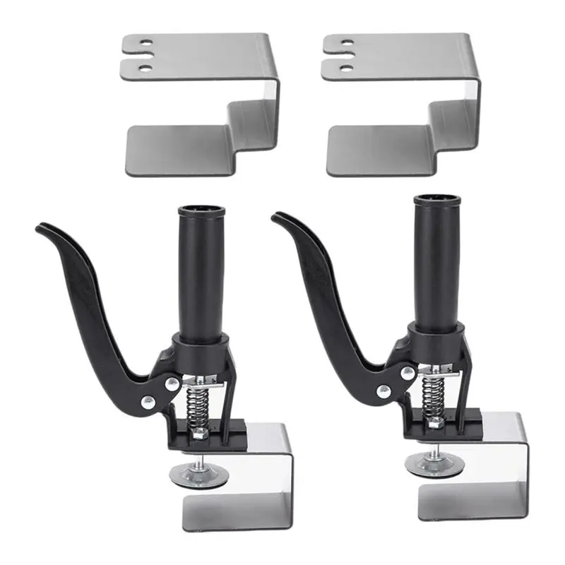 A44Z-2Pcs Drawer Front Installation Clamps, Quick-Release Cabinet Drawer Panel U Clamp Woodworking Installation Tool