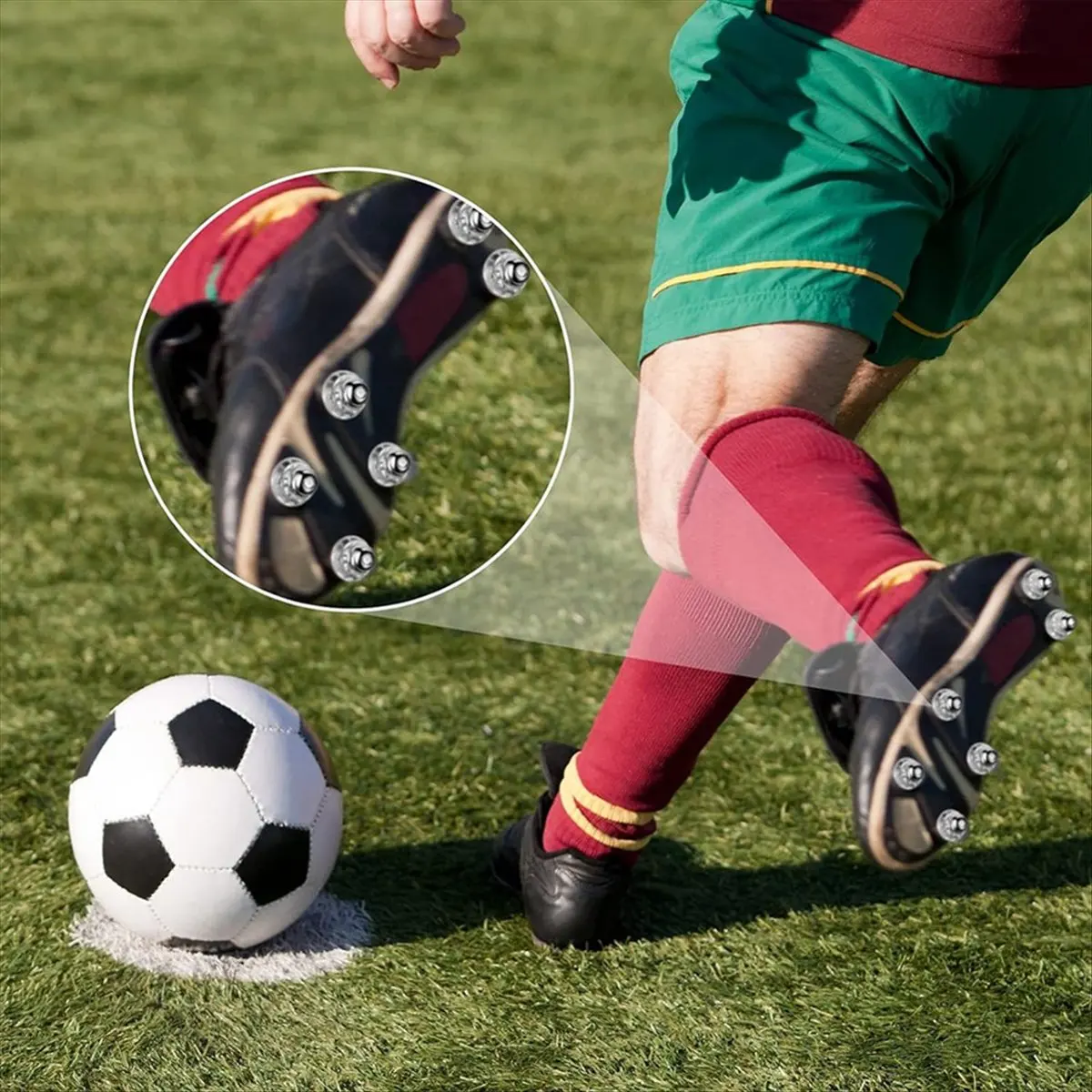 Stable- 12 PCS Football Boots Studs Sport Equipment Shoes Stud Replace Component Football Cleats