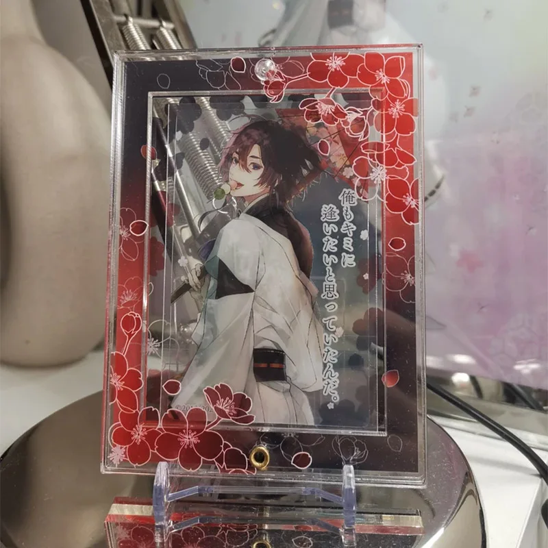 

Night cherry small frame card decorative Polaroid photo frame acrylic hanging anime peripherals